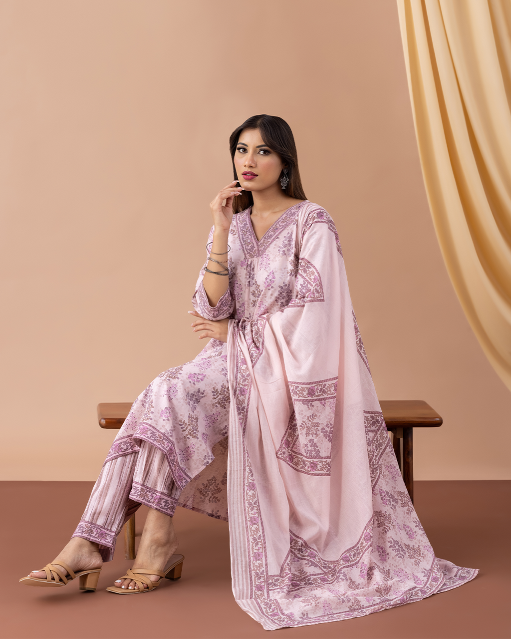 Pink Cotton Suit